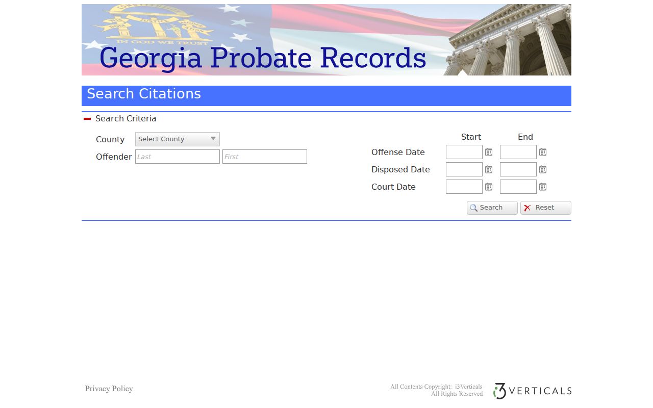 Glascock County traffic court records citation search form